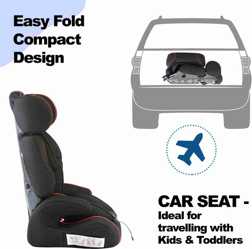 Height adjustable car seat clearance