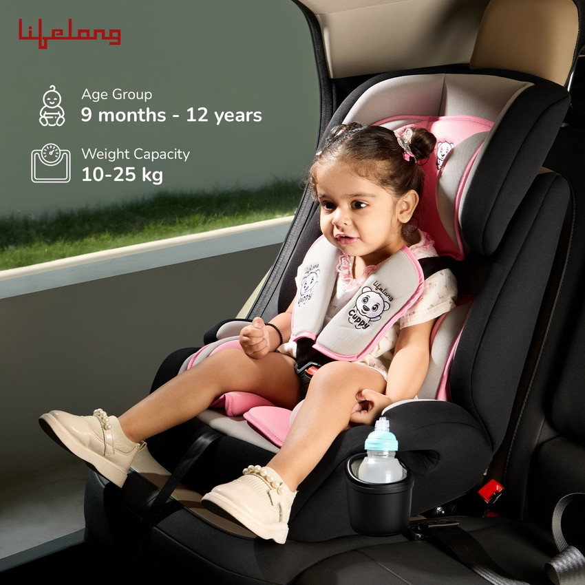 Lifelong Cuppy Car Seat with Isofix for 9 months to 12 years old Kids LLCCS021 Baby Car Seat Buy Baby Care Products in India Flipkart
