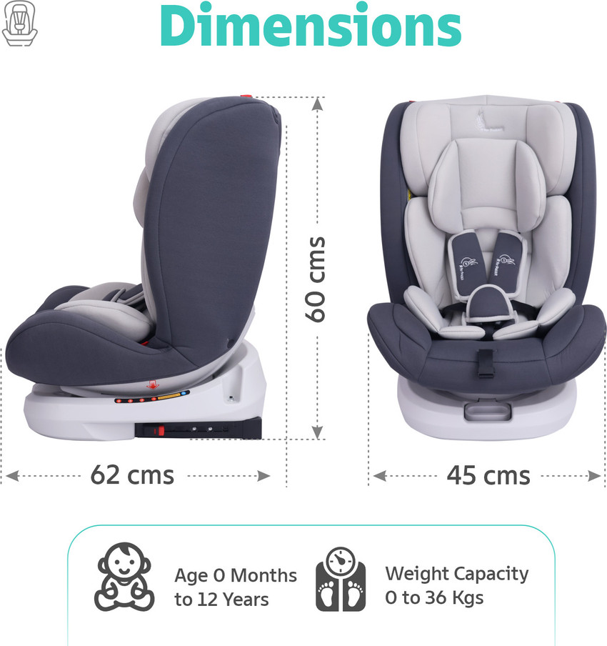 R for Rabbit Jack N Jill Grand ISOFIX Convertible For 0 12 Years Kids 360 Rotatable Baby Car Seat Buy Baby Care Products in India Flipkart