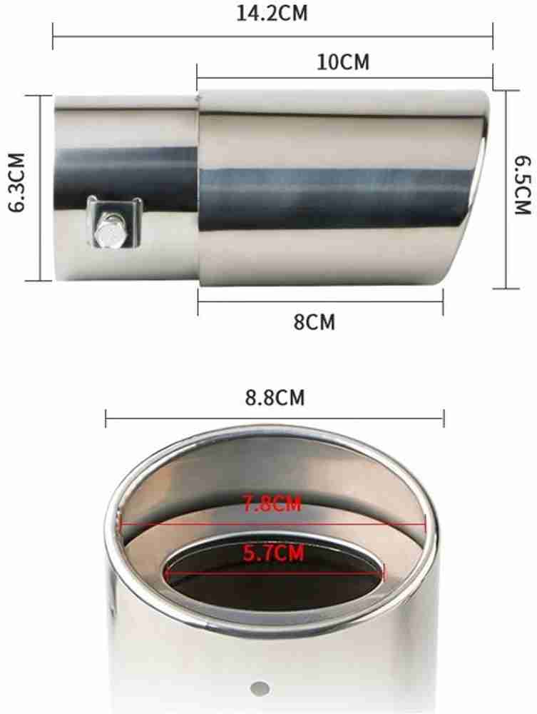 Atoray Car Exhaust Tube Silencer Muffler for Datsun redi GO Car