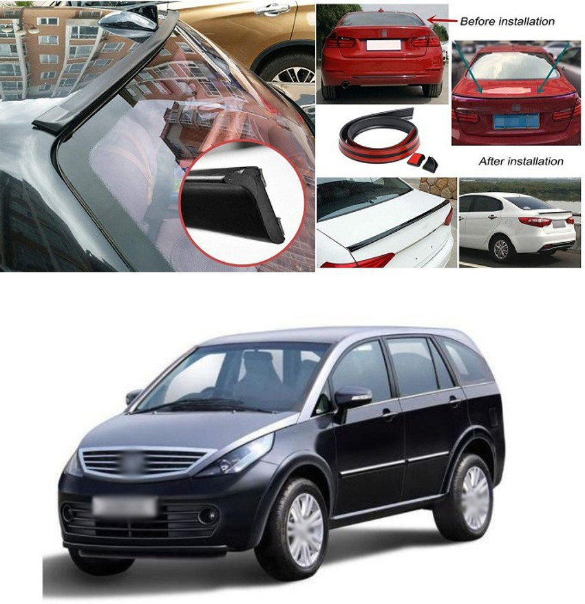 PROEDITION Rear Strip Splitter Spoiler Side Skirt Rubber Carbon