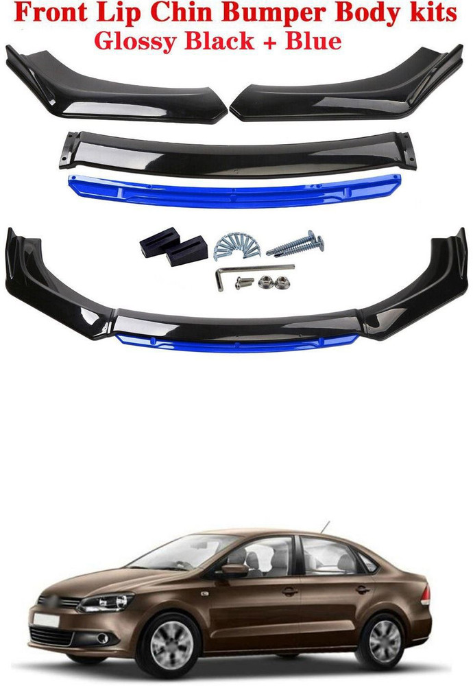 XZRTZ Car Front Bumper Spoiler Splitter Body Kit Side Skirt Front Bumper Guard 516 Matte Glossy Volkswagen Vento Front Garnish Price in India Buy XZRTZ Car Front Bumper Spoiler Splitter Body