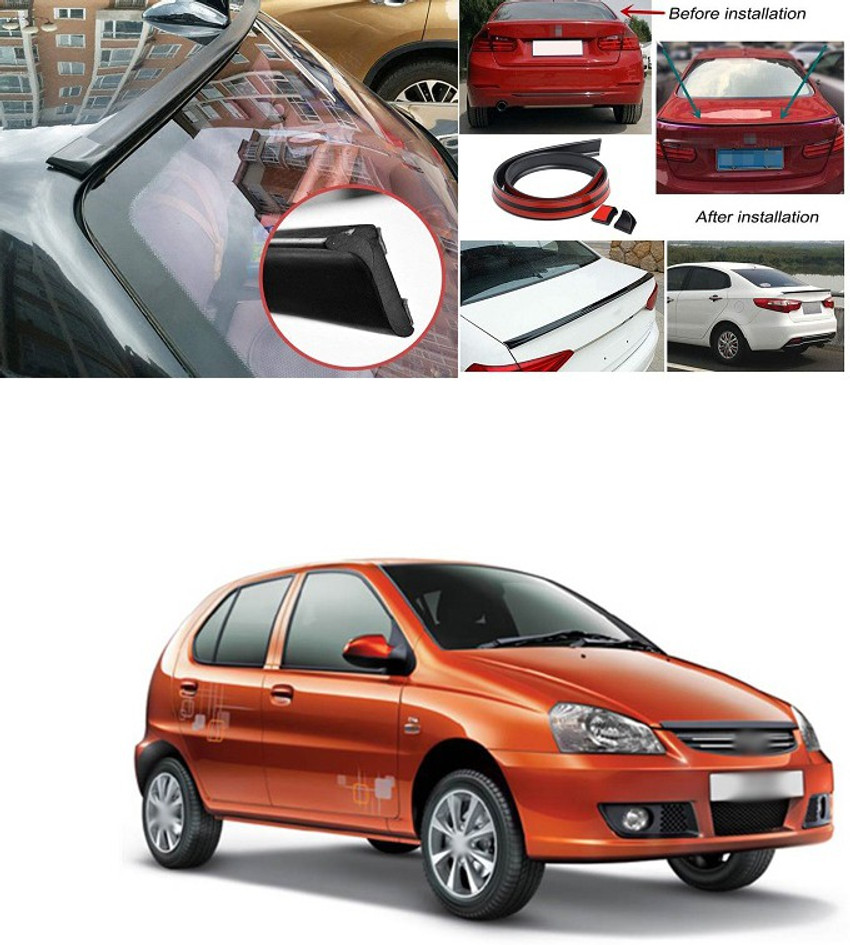 PROEDITION Rear Strip Splitter Spoiler Side Skirt Rubber Carbon