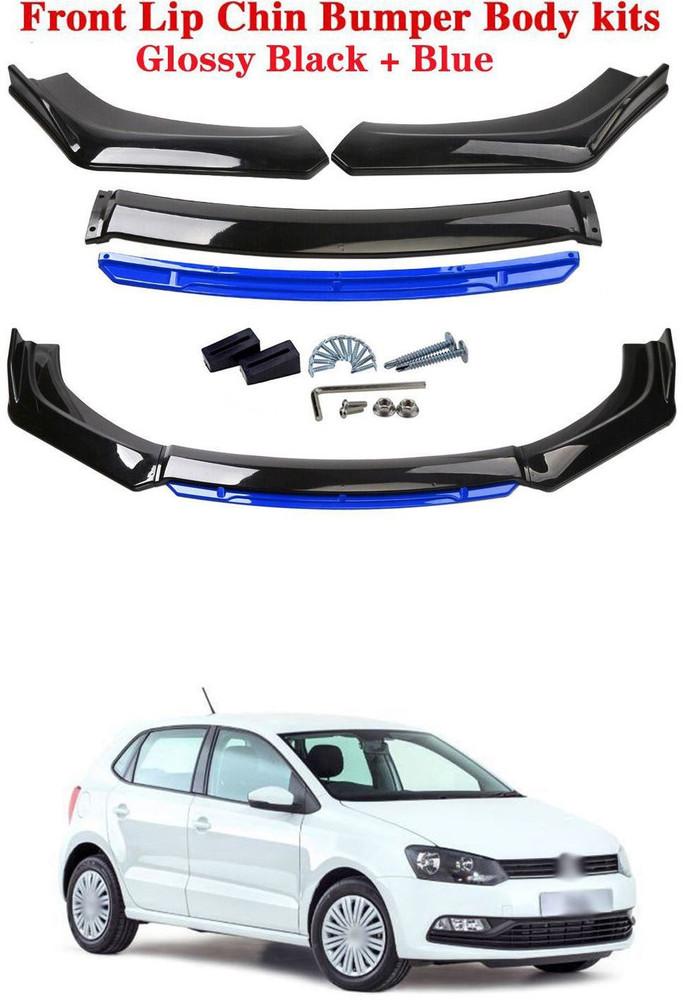 XZRTZ Car Front Bumper Spoiler Splitter Body Kit Side Skirt Front Bumper Guard 514 Matte Glossy Volkswagen Polo Front Garnish Price in India Buy XZRTZ Car Front Bumper Spoiler Splitter Body