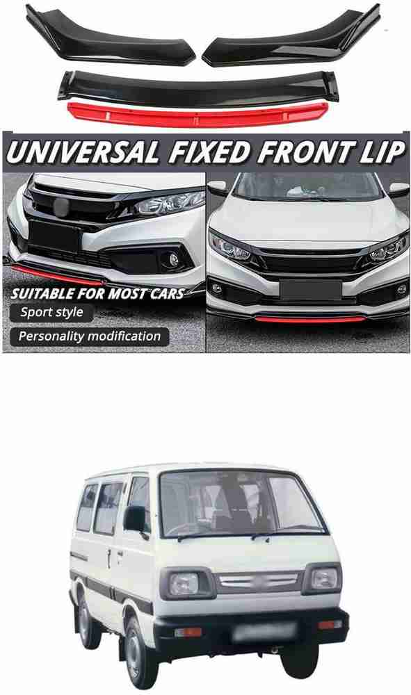 PRTEK Car Front Bumper Spoiler Splitter Body Kit Side Skirt Front