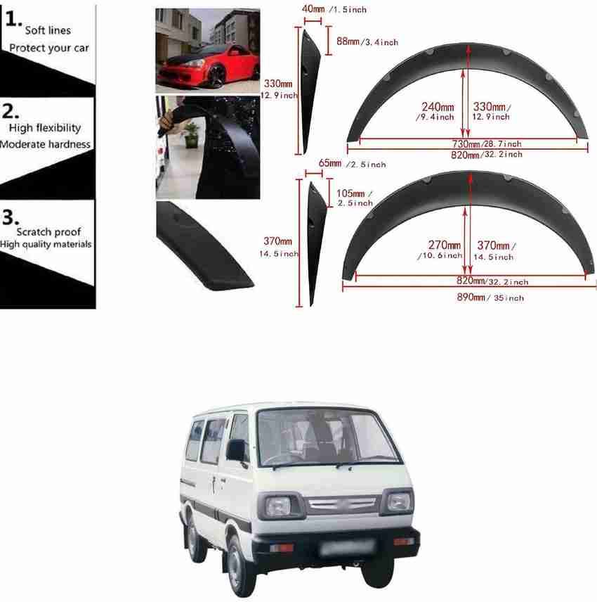 XZRTZ Car Fender Flares Over Wide Body Wheel Arches Auto Rivet