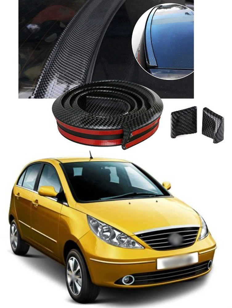 PROEDITION Rear Strip Splitter Spoiler Side Skirt Rubber Carbon