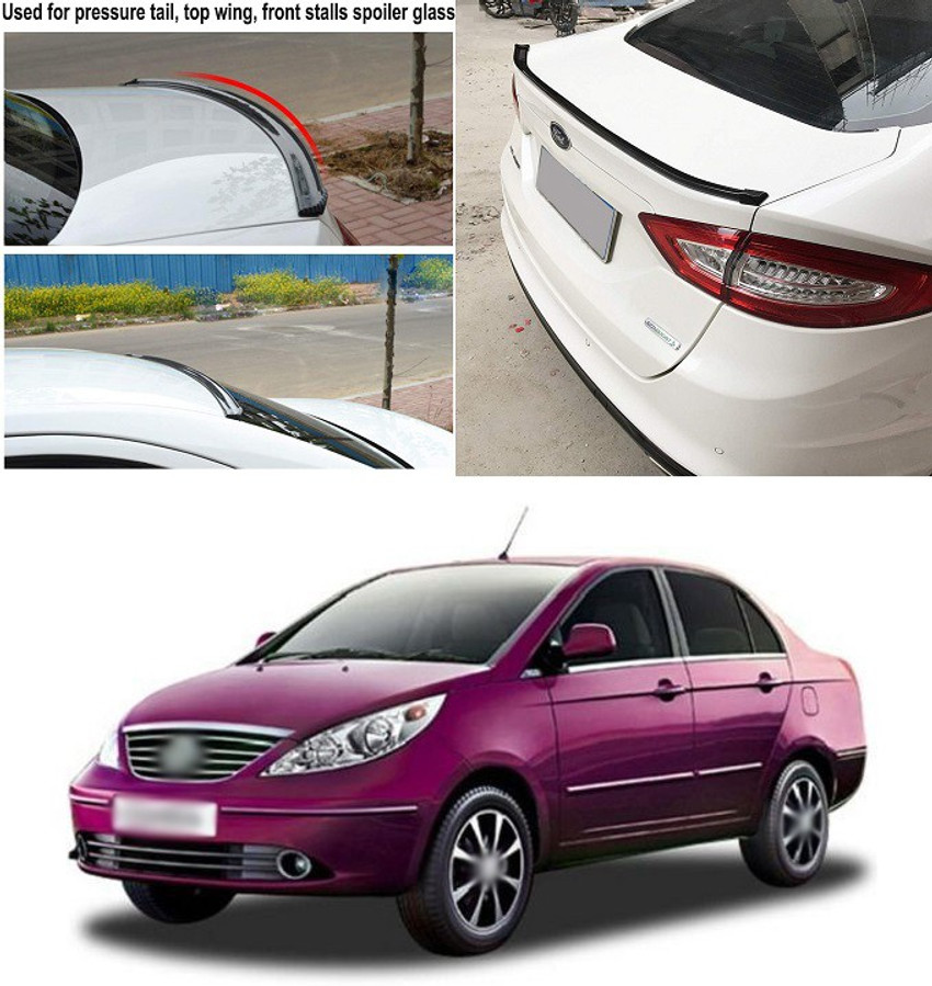 PROEDITION Rear Strip Splitter Spoiler Side Skirt Rubber Carbon