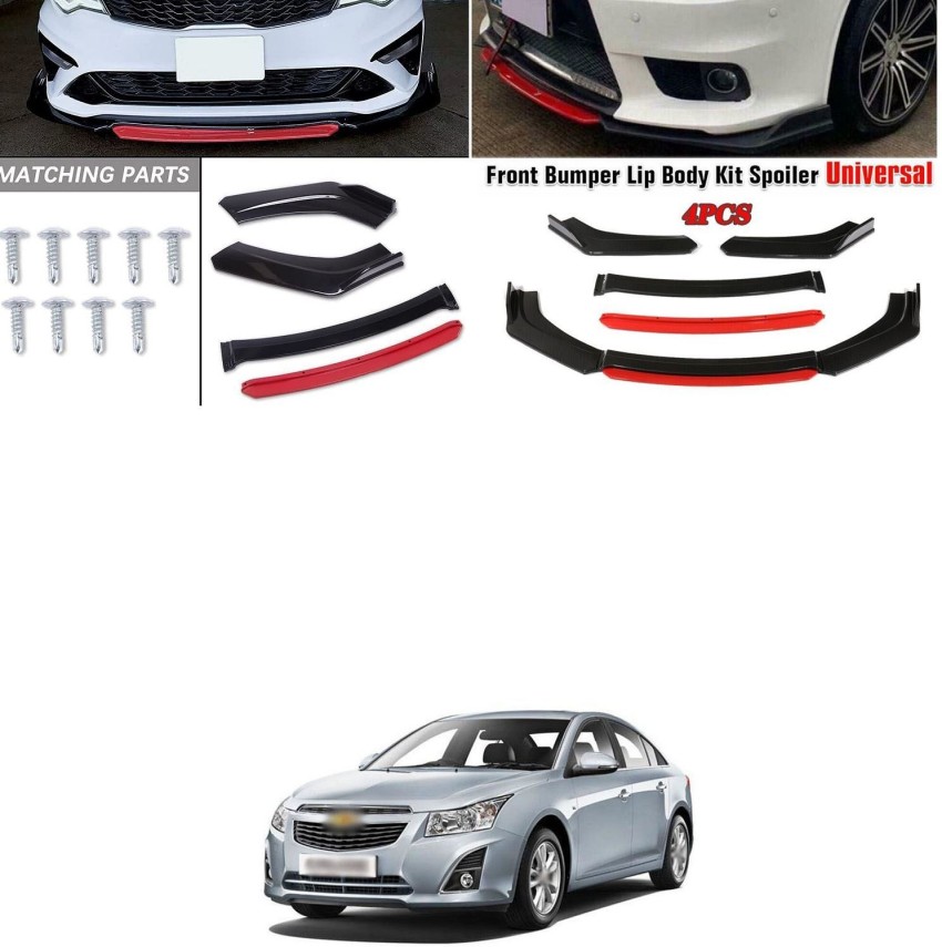 For Chevrolet Cruze Car Front Bumper Lip Spoiler Splitter Body Kit Glossy  Black