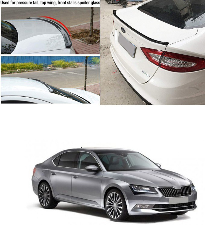 PROEDITION Rear Strip Splitter Spoiler Side Skirt Rubber Carbon
