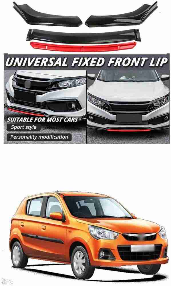 XZRTZ Car Front Bumper Spoiler Splitter Body Kit Side Skirt Front Bumper Guard 677 Matte Glossy Maruti Alto K10 Front Garnish Price in India Buy XZRTZ Car Front Bumper Spoiler Splitter