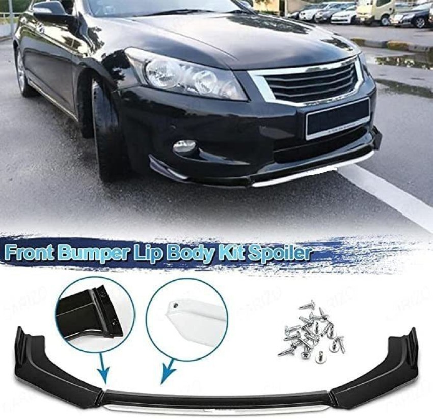 4PCS Gloss Black Universal Car Front Bumper Lip Body Kit Splitter Spoiler  Chin