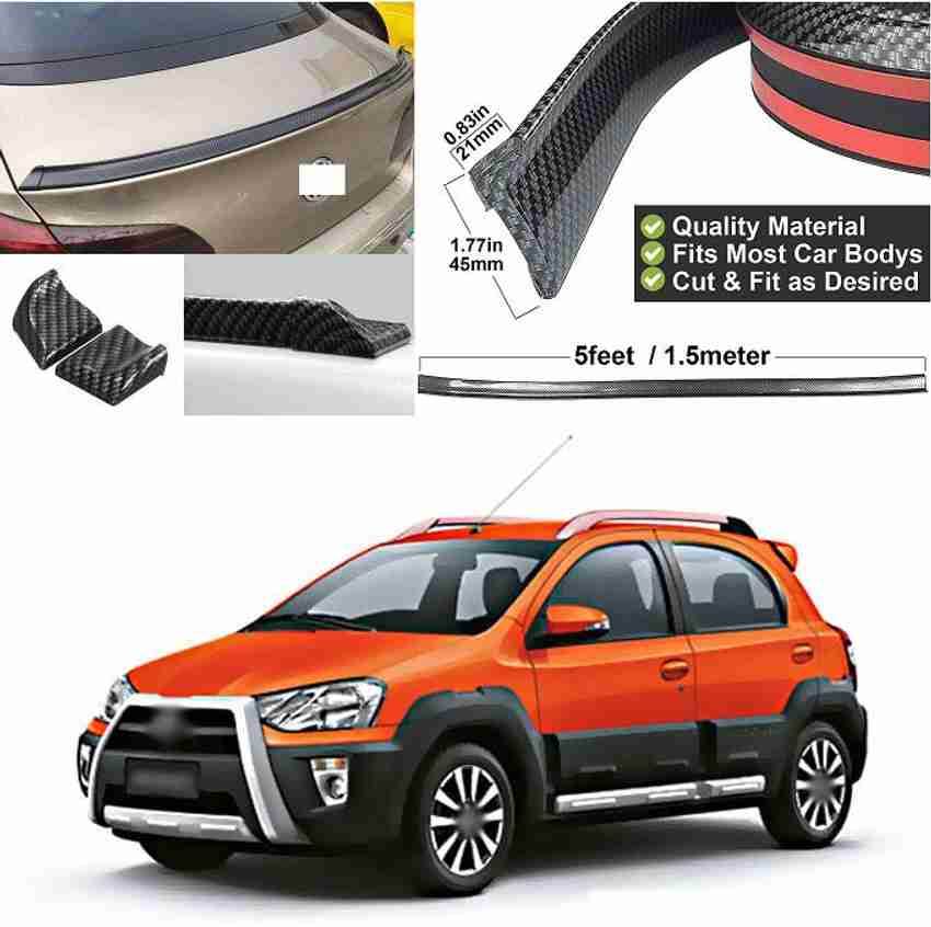 PROEDITION Rear Strip Splitter Spoiler Side Skirt Rubber Carbon