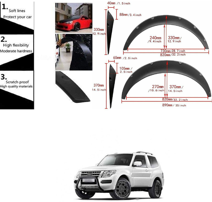 Pajero sport online fender flares
