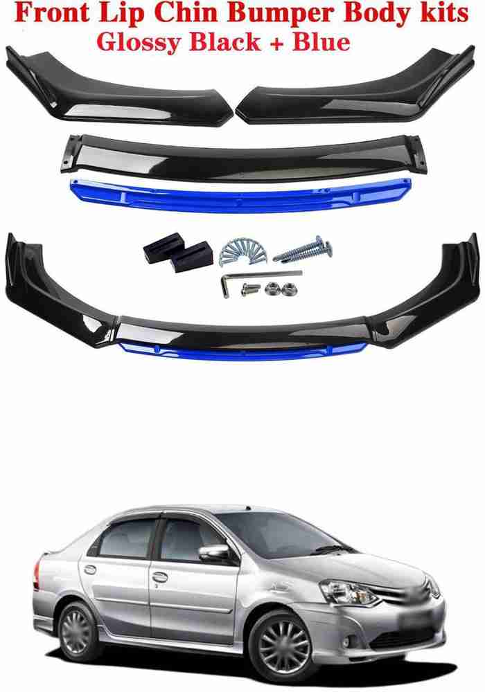 XZRTZ Car Front Bumper Spoiler Splitter Body Kit Side Skirt Front Bumper Guard 496 Matte Glossy Toyota Etios Front Garnish Price in India Buy XZRTZ Car Front Bumper Spoiler Splitter Body