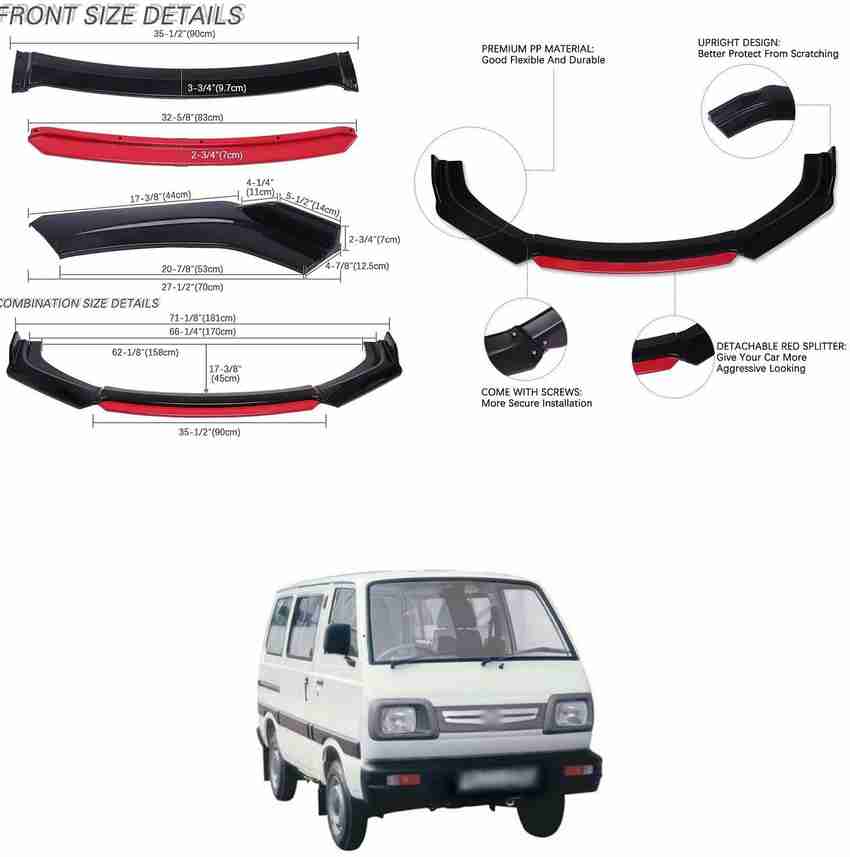 Maruti omni back sales spoiler price