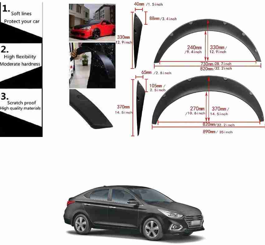 Hyundai accent top fender flares