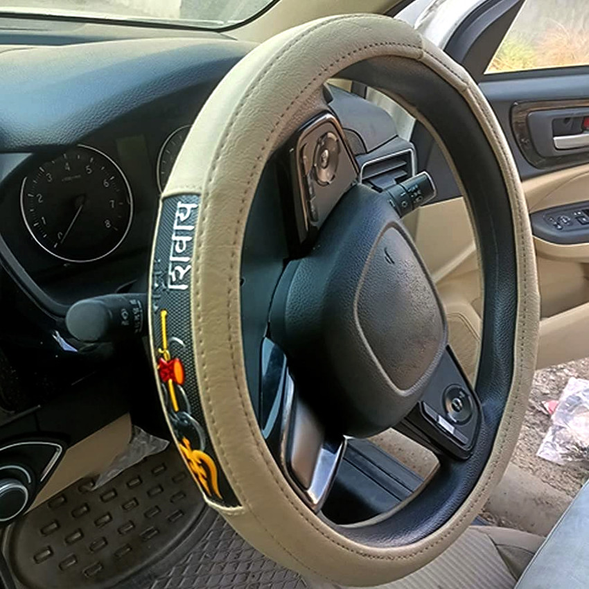 Rhtdm Hand Stiched Steering Cover For Universal For Car Universal
