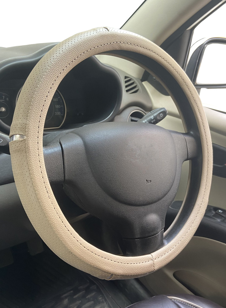 Leather steering wheel store cover for creta