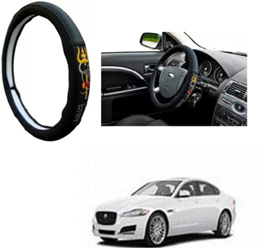 RONISH Hand Stiched Steering Cover For Jaguar XF Price in India