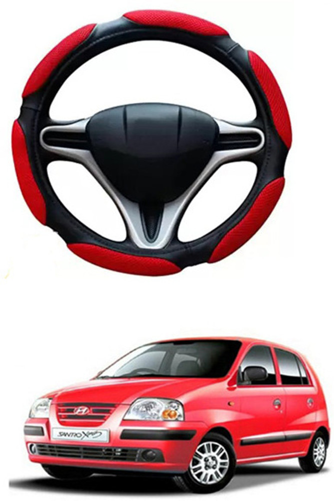 RONISH Hand Stiched Steering Cover For Hyundai Santro Xing Price