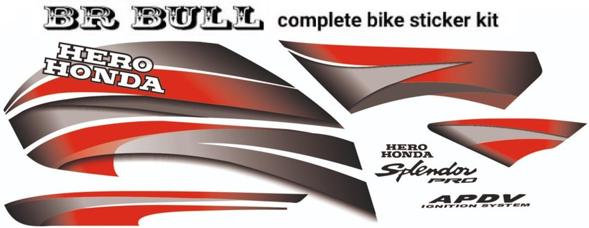 Hero honda online splendor sticker kit