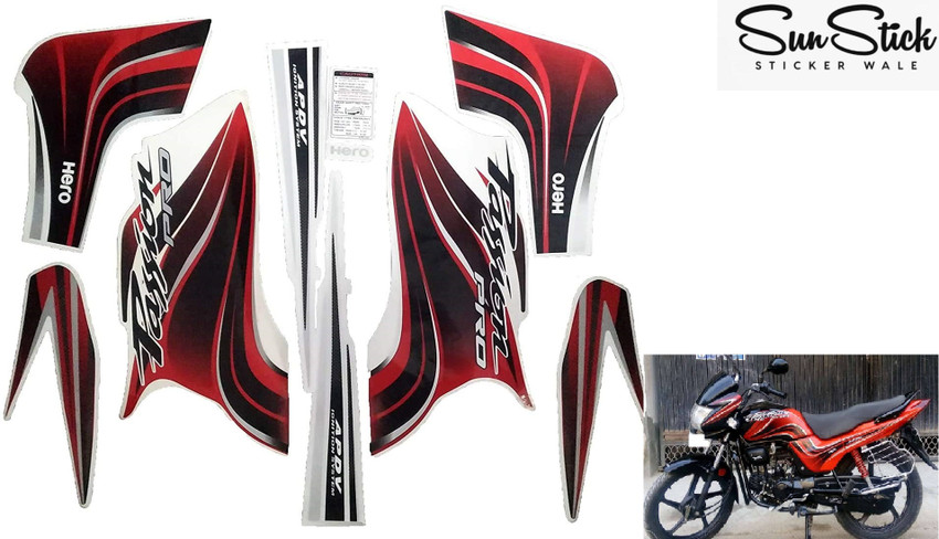 Hero honda passion pro tank deals sticker