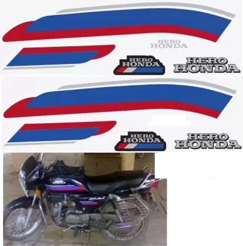 Hero splendor sales plus old sticker