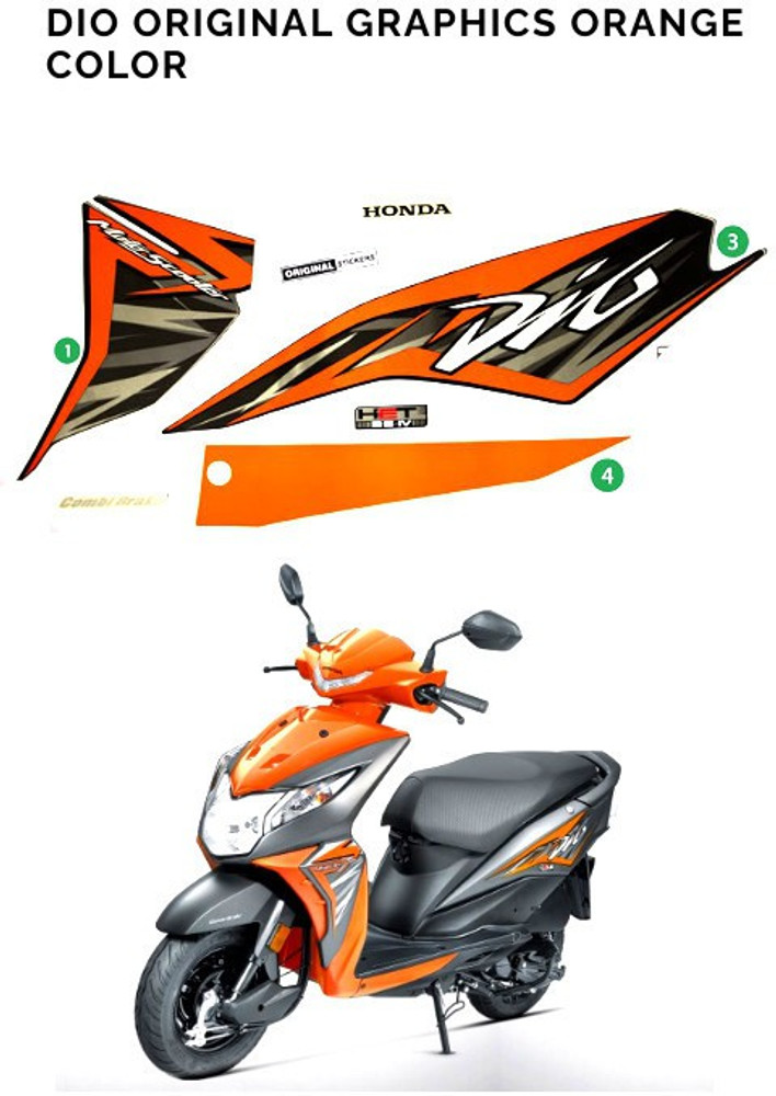 Honda dio orange price clearance