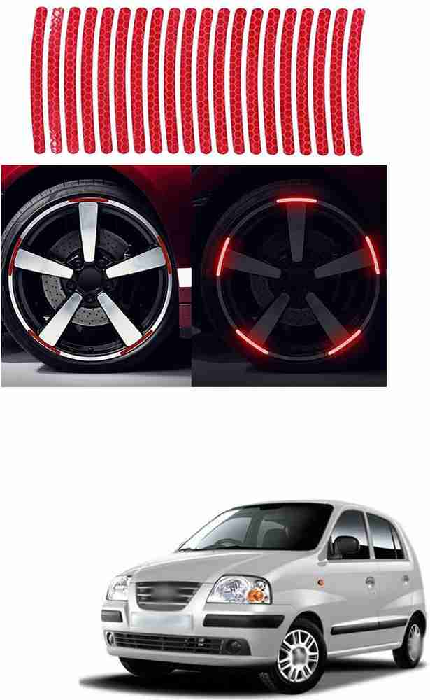 PRTEK Wheel Rim Stripe Decal Sticker for Car Motorcycle Bike