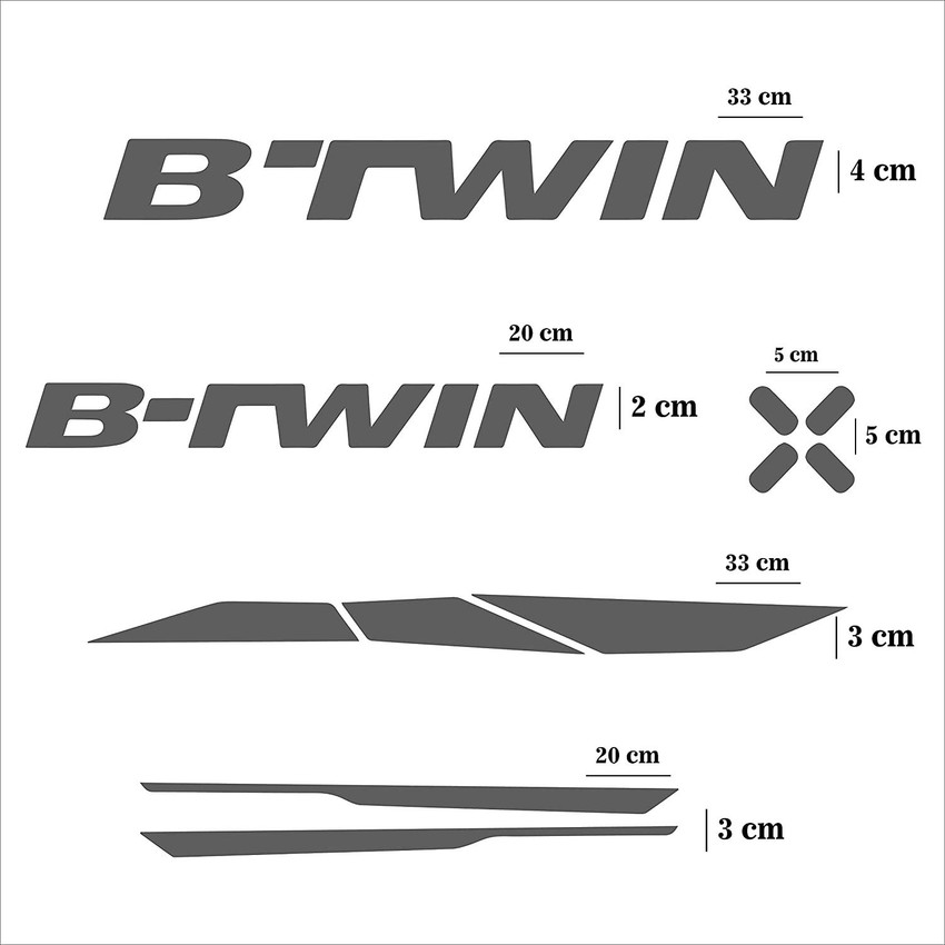 Btwin best sale logo sticker