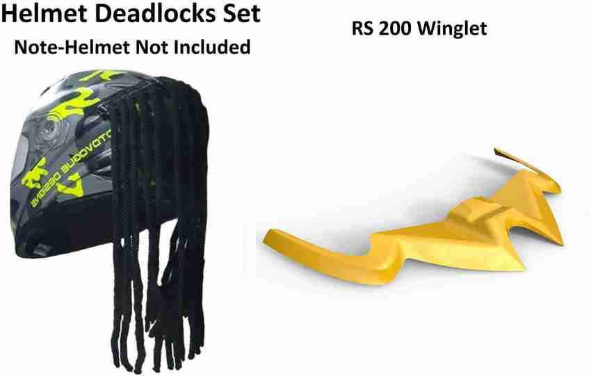 Bike helmet top for dreadlocks
