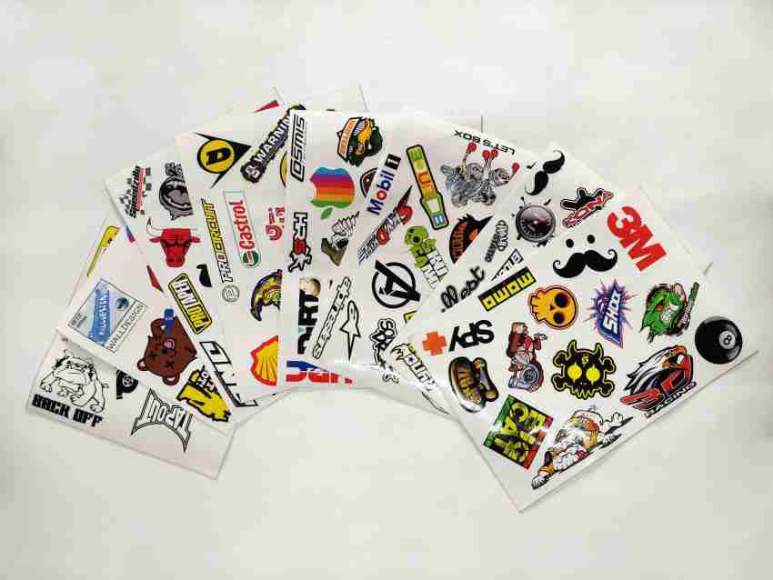 WALLDESIGN 4 inch 121 Unlaminated Racing Graphics Comic PVC Stickers for  Scrapbooking Home office Self Adhesive Sticker Price in India - Buy  WALLDESIGN 4 inch 121 Unlaminated Racing Graphics Comic PVC Stickers