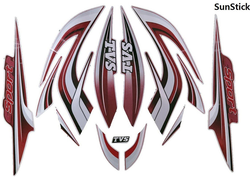 Tvs star top city bike stickers
