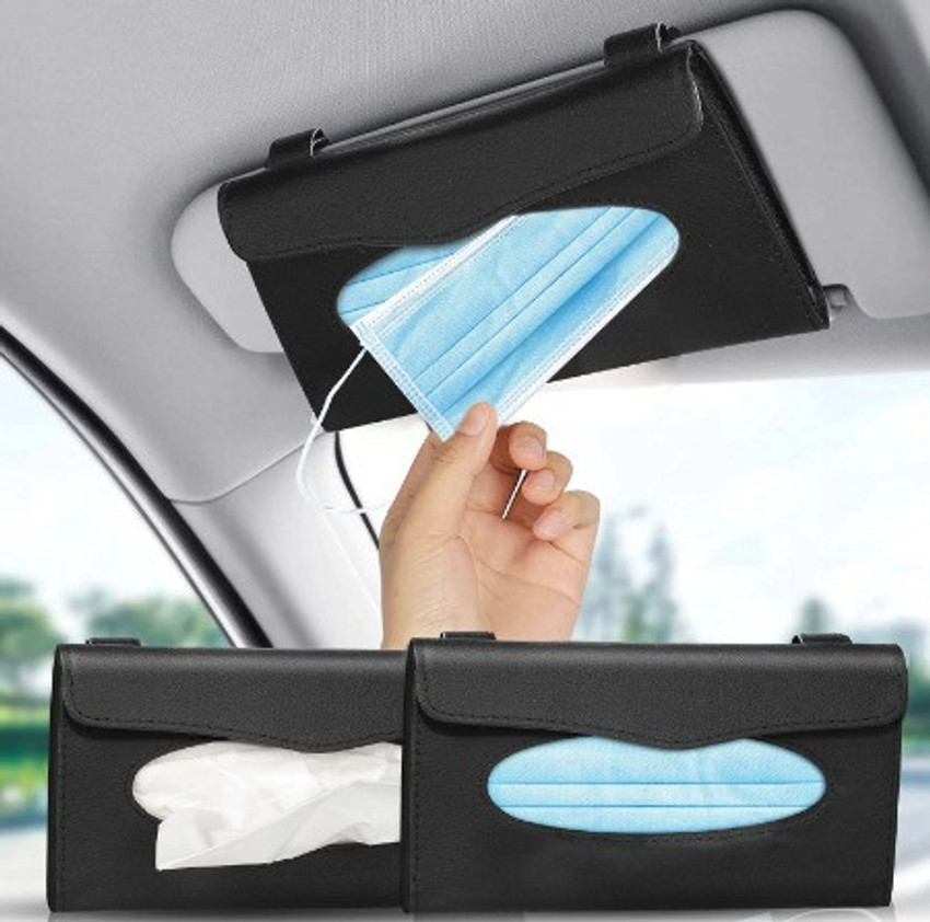 SRPHERE Car Tissue Holder Universal Sun Visor Tissue Box Car