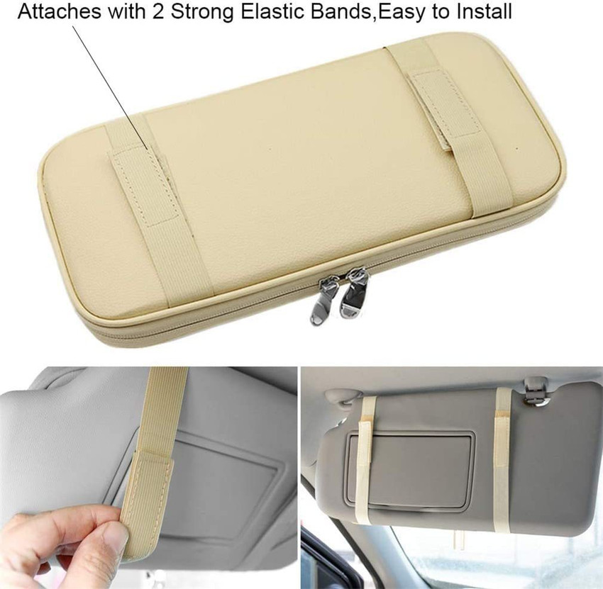 Car visor deals pouch