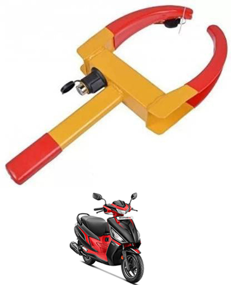 Scooty tyre lock outlet