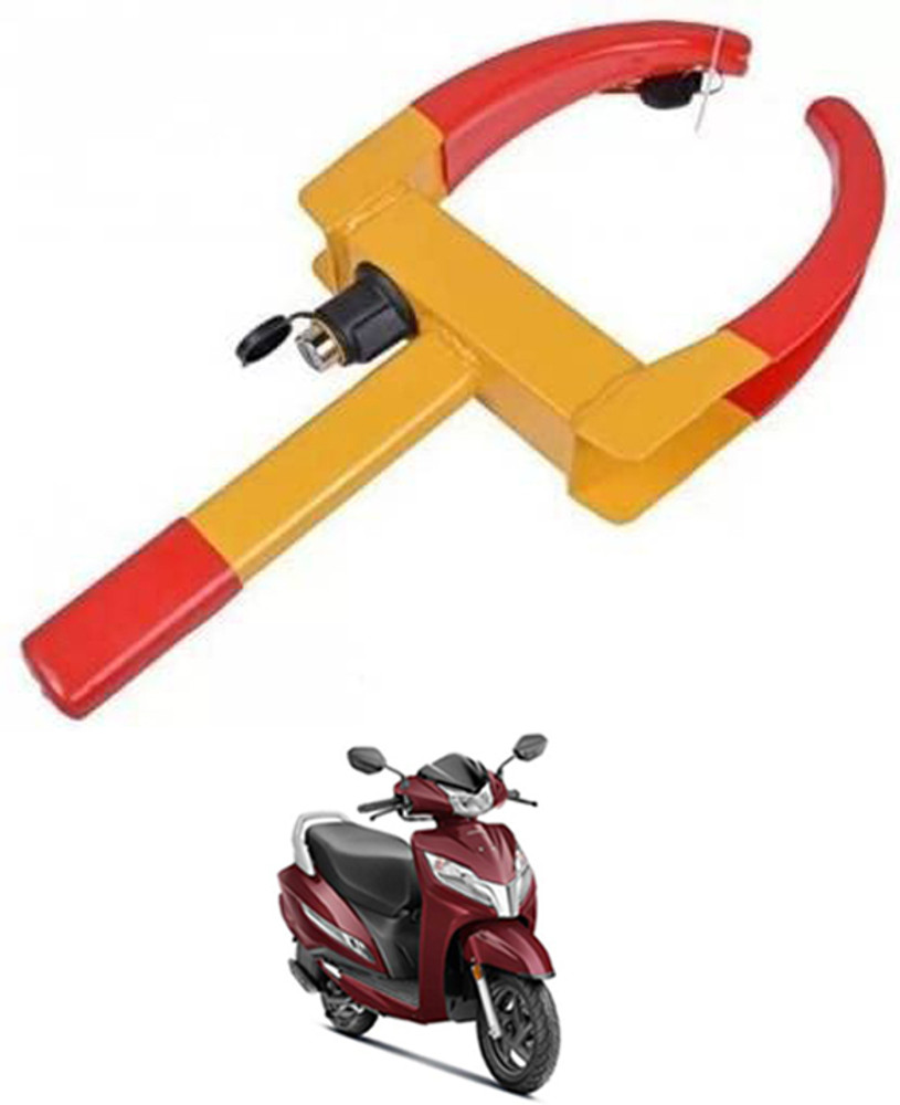 Tyre lock outlet for scooty