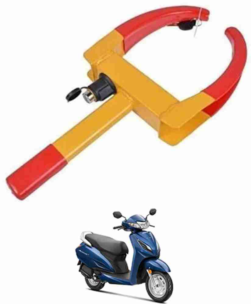 Scooty tyre lock outlet