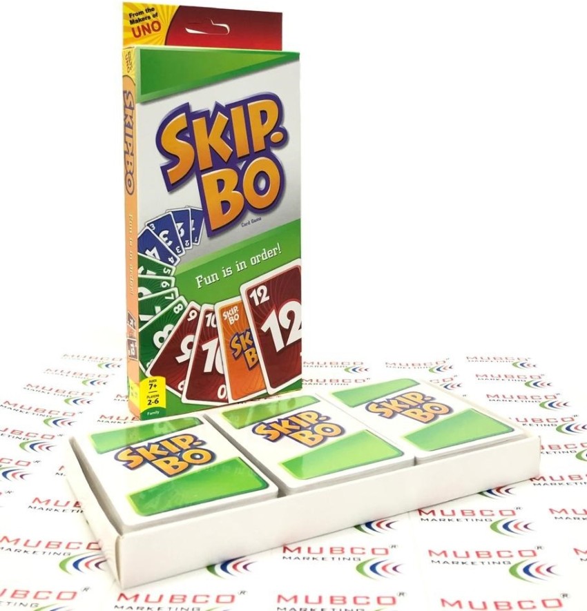 Skip-Bo Ultimate Sequencing Card Game For 2-6 Players Ages 7Y+