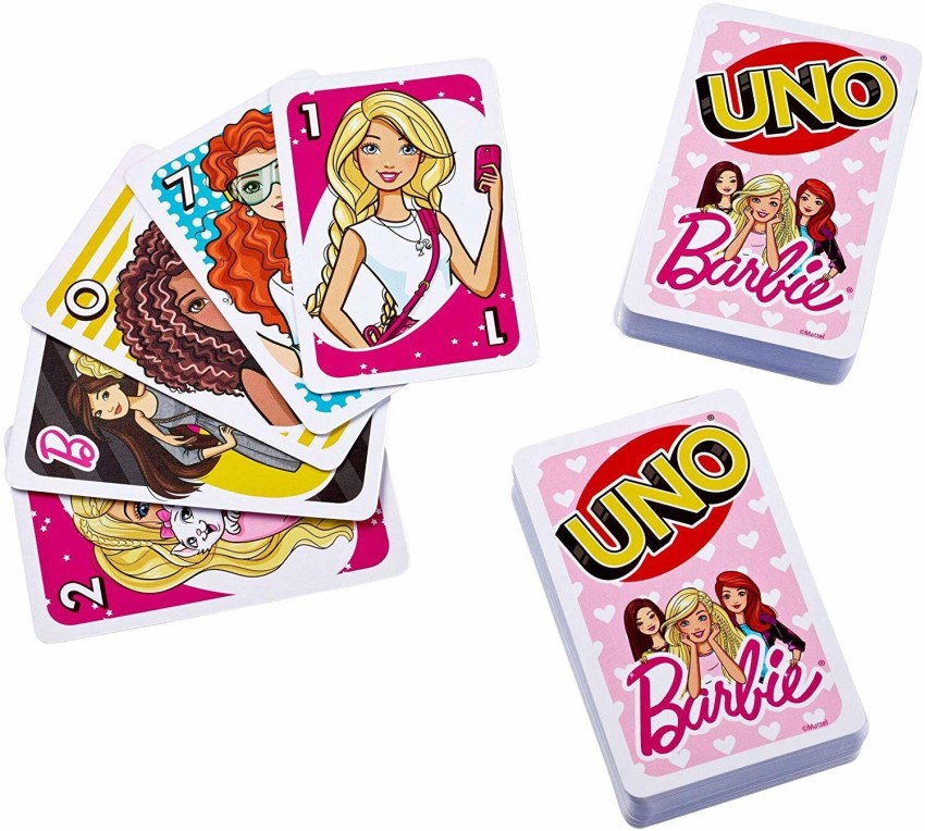 Barbie uno store card game