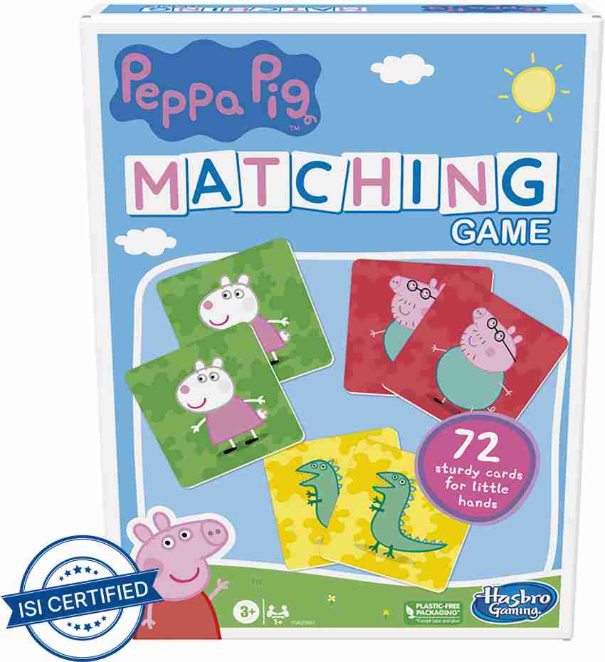 HASBRO GAMING Peppa Pig Matching Game for Kids Ages 3 and Up, Fun Game for  1+ Players - Peppa Pig Matching Game for Kids Ages 3 and Up, Fun Game for 1+