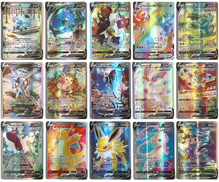 Honch Pokemon Special Shiny Vstar and Vmax Series Playing Card