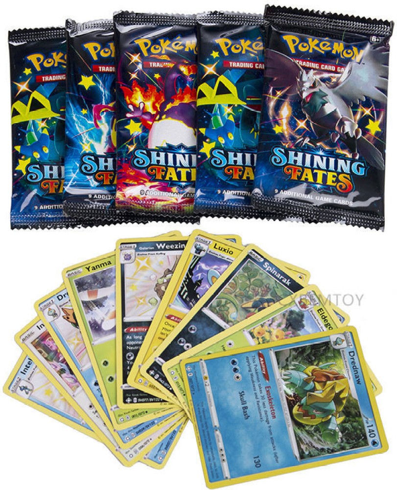 Craveon Poke-Moon (36 Booster Packs) Shining Fates Playing Card Booster  Packs for Kids - Poke-Moon (36 Booster Packs) Shining Fates Playing Card  Booster Packs for Kids . shop for Craveon products in