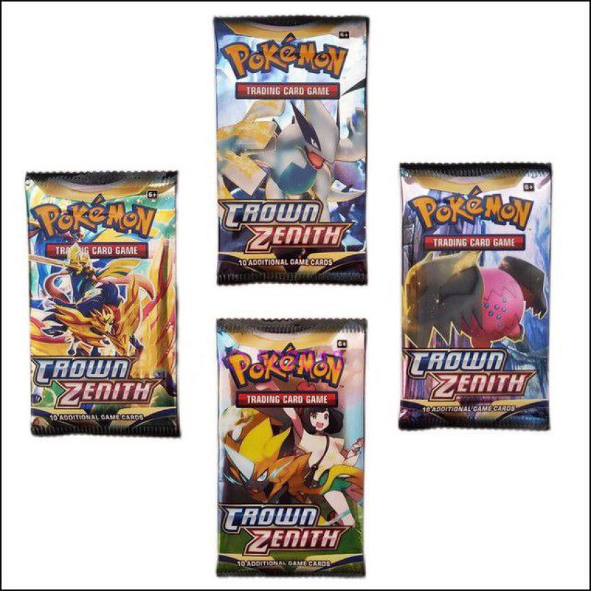 Pokemon 4 Booster Pack's Crown Zenith - 40 Cartes Pokémon à prix pas cher