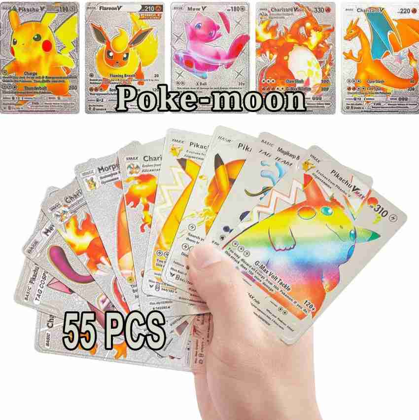 Kit 50 Cartas Pokemon Vmax V Shiny Aliados Gx