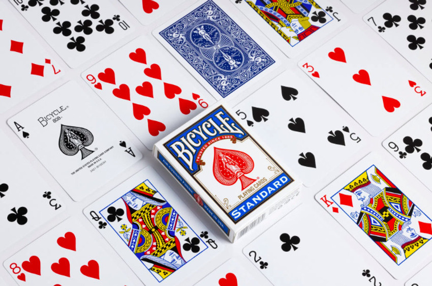 Bicycle poker online size playing cards
