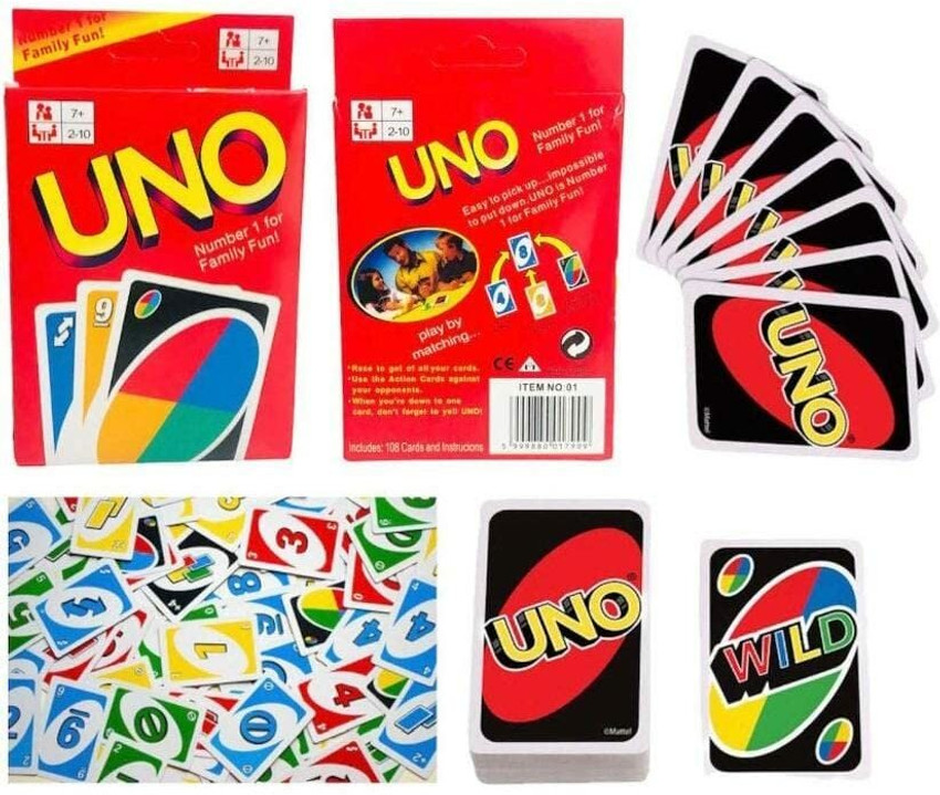 Mattel Games Uno Card Game Series Family Party Funny Board Classic