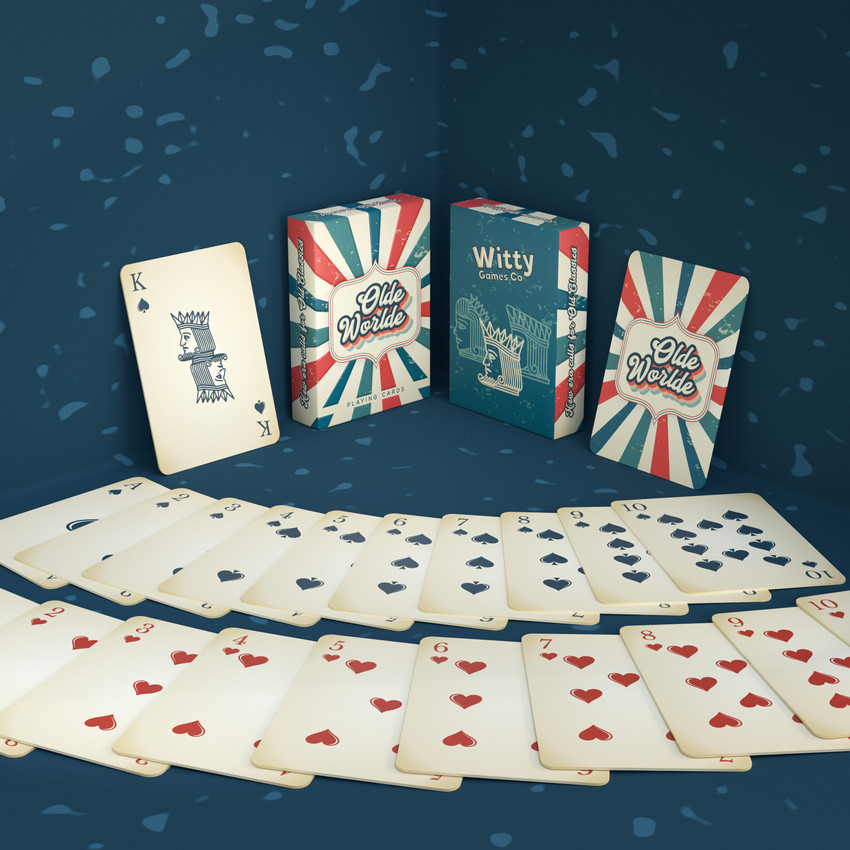 Witty Games Co Olde Worlde Premium Exclusive Paper Playing Cards Game for  Adult