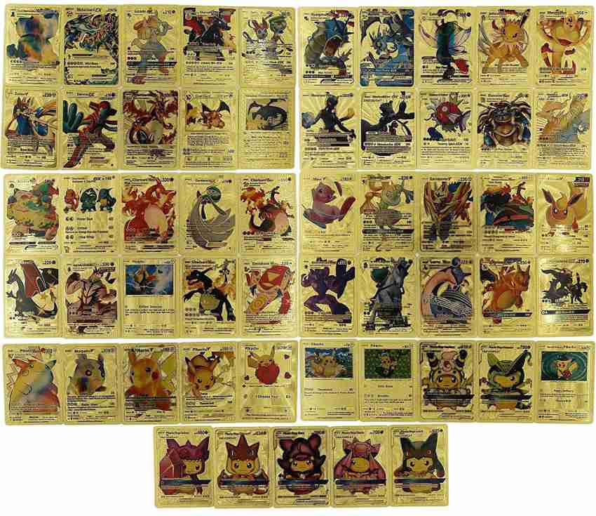 Pokemon Cards Gold Silver Black Combination Vmax GX Card Collection Battle  Game Card Spanish English French German Child Toys